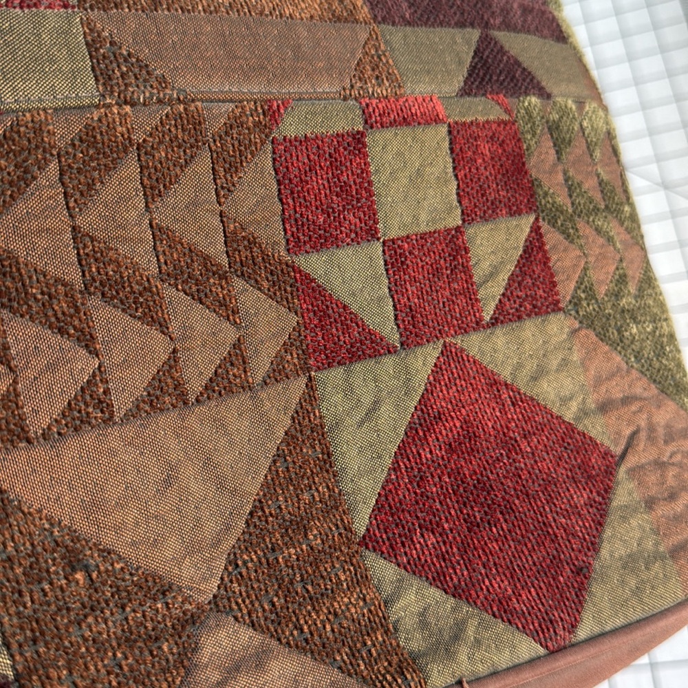 Donna Sharp Quilted Patchwork Handbag Heart Block… - image 4